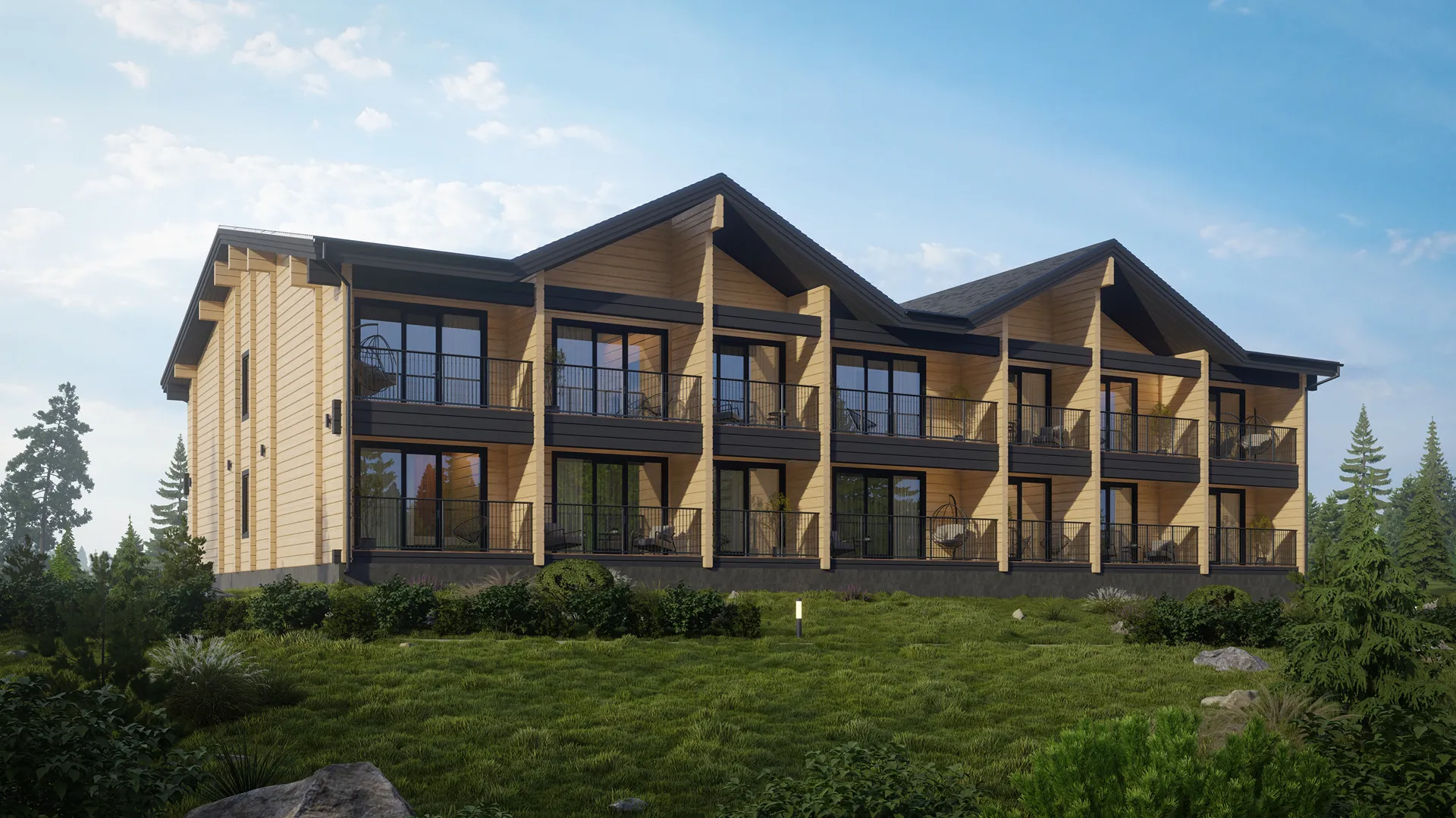 Проект премиального деревянного дома