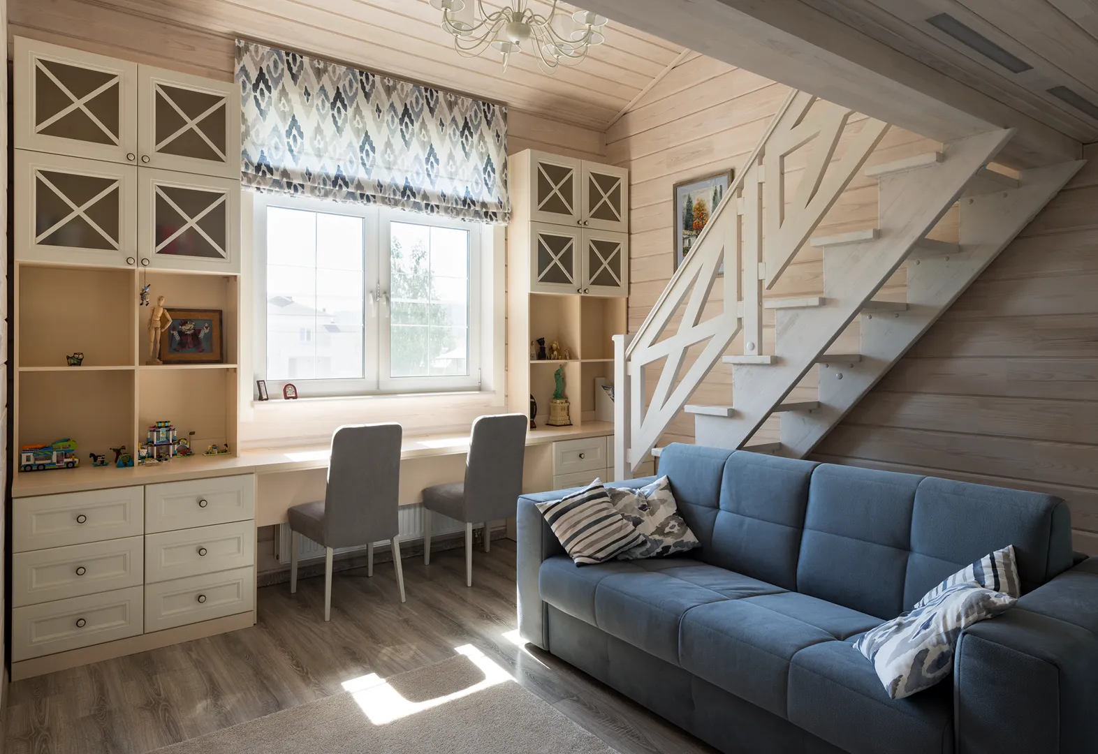 Дизайн-решение с бессучковым клееным брусом 1