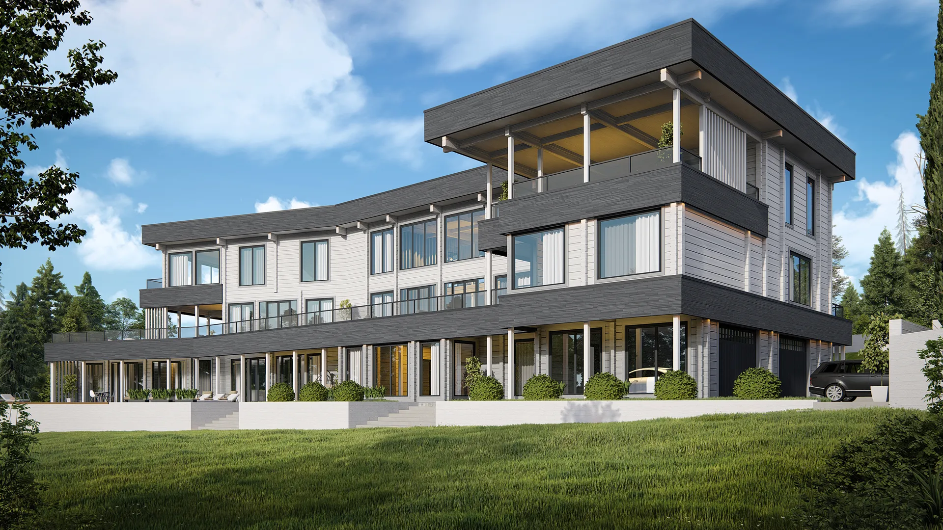 Премиальный дом из клееного бруса