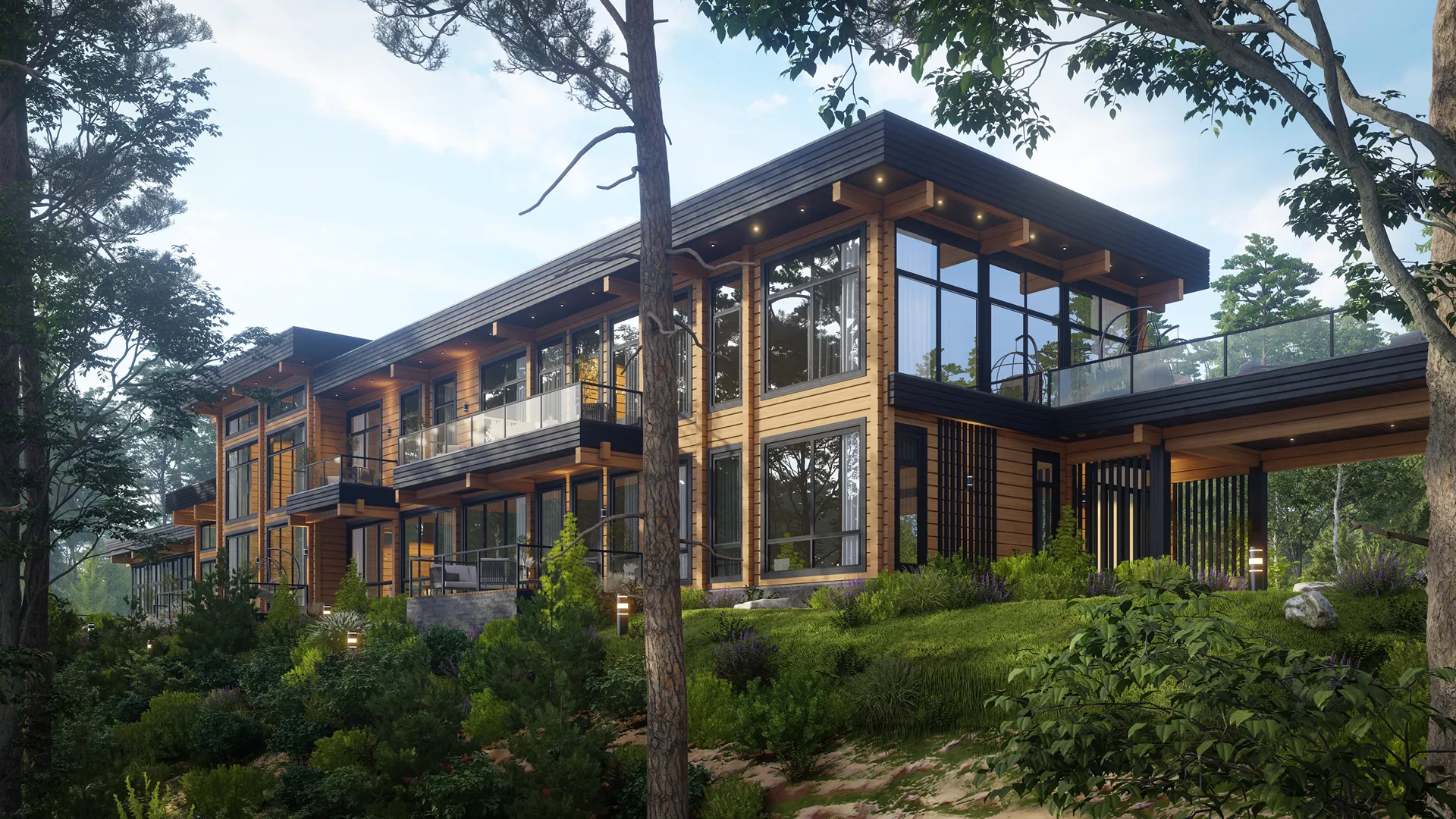 Премиальный загородный дом из бруса