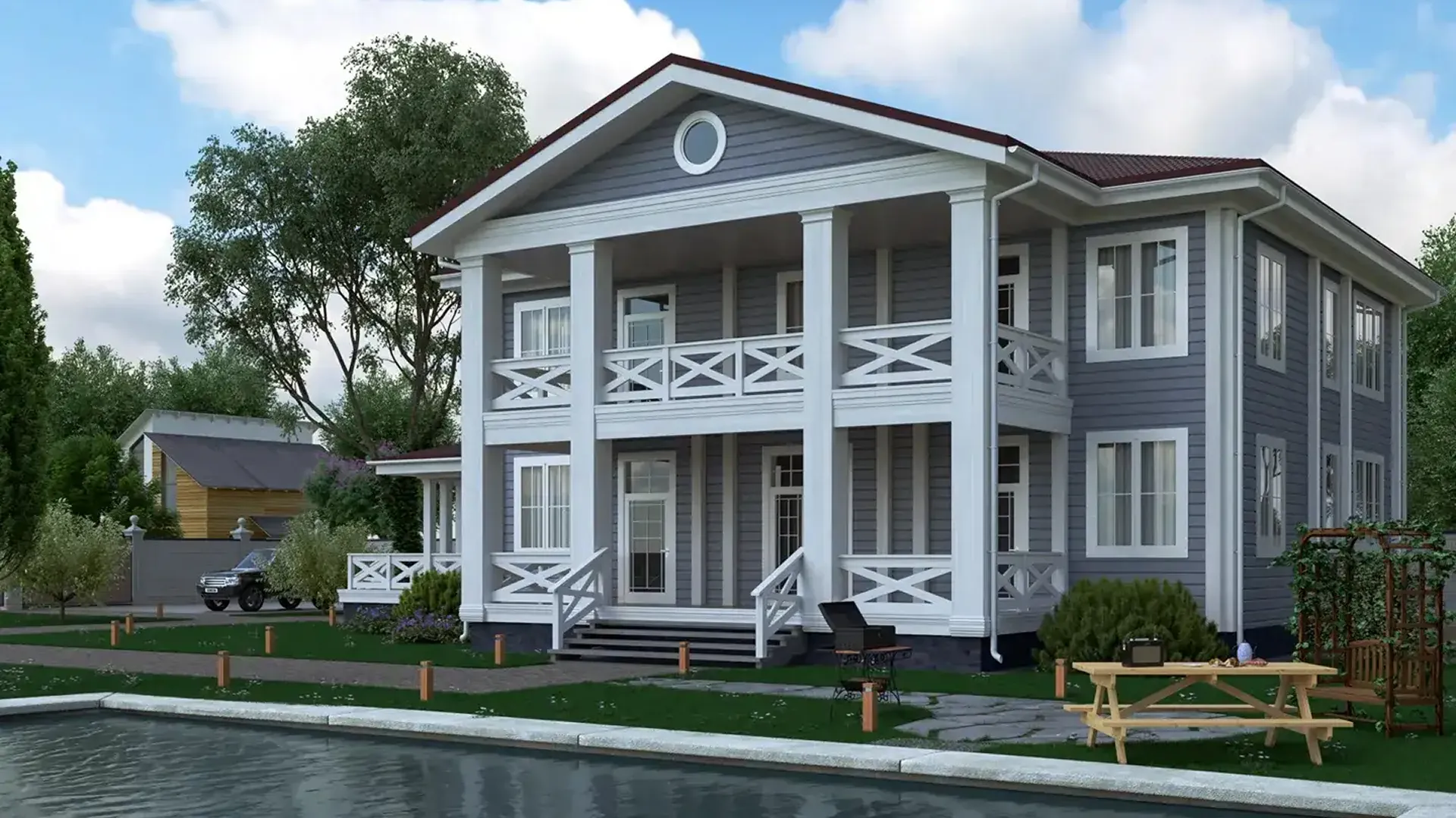 Элитный деревянный дом под ключ