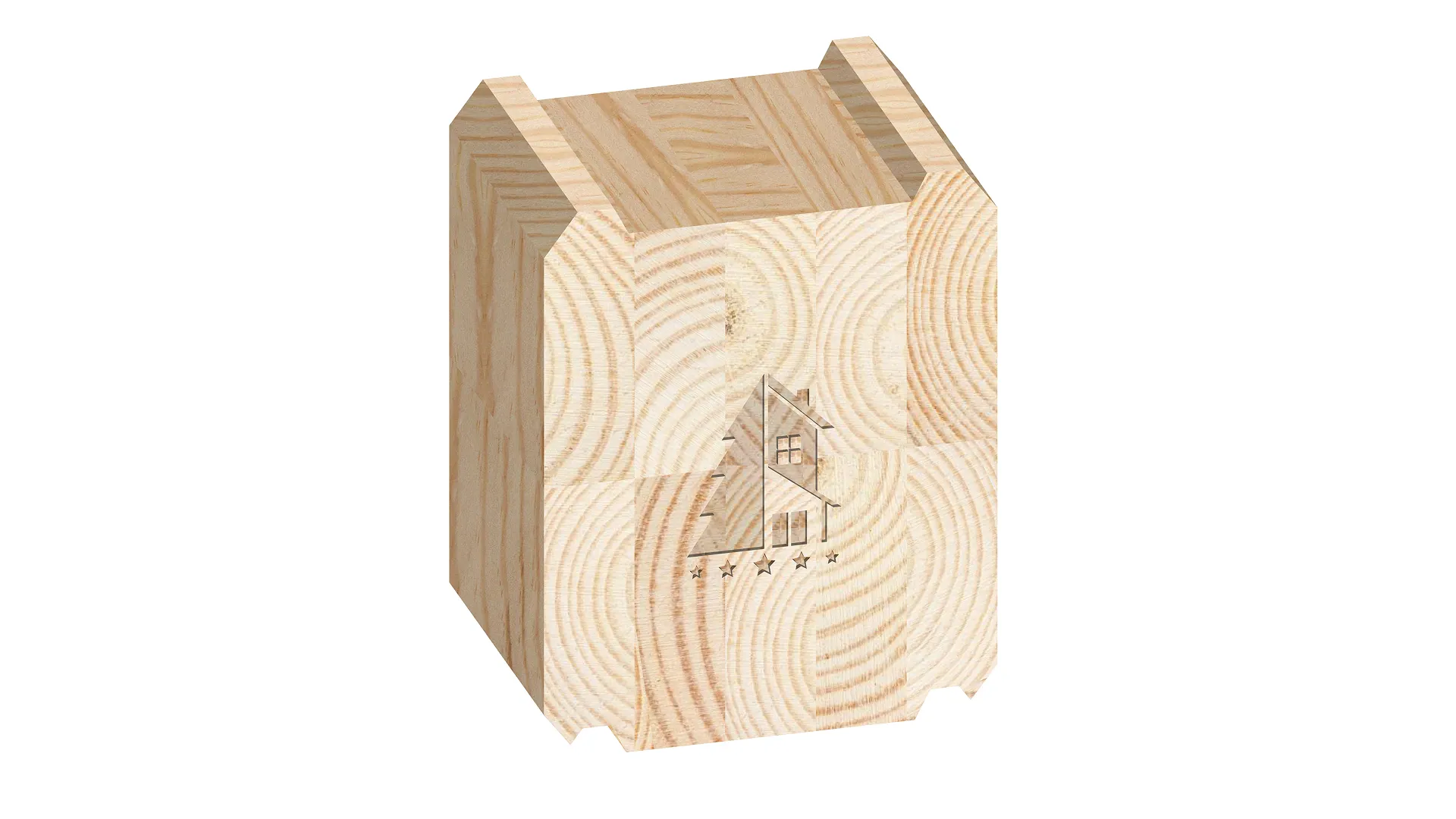 Высокий клееный брус 1