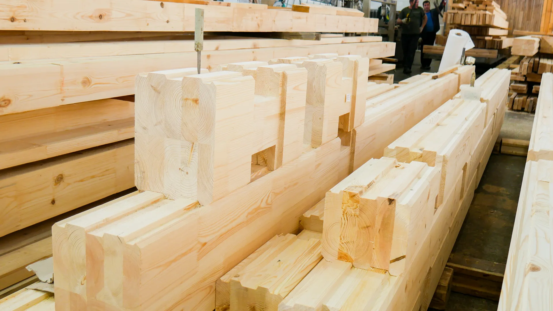 Производство клееного бруса