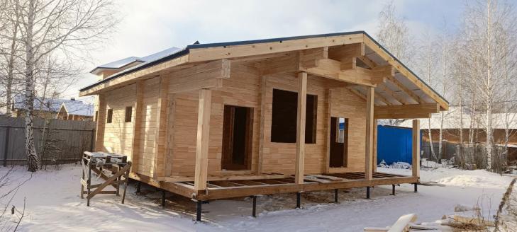 Баня из бессучкового Премиум бруса