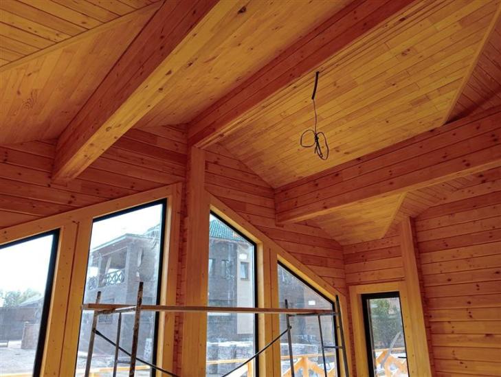 Дом и беседка из клееного бруса в Темиртау