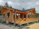 Дом и беседка из клееного бруса в Темиртау