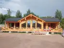 Дом и беседка из клееного бруса в Темиртау