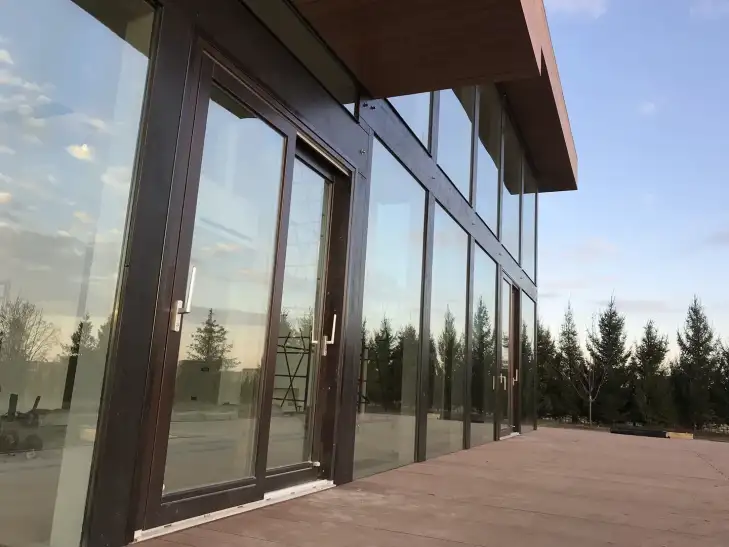 Дом-фахверк из клееного бруса - входная группа