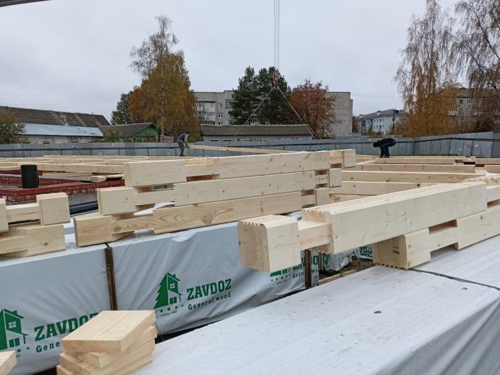 Храм из клееного бруса в Городце