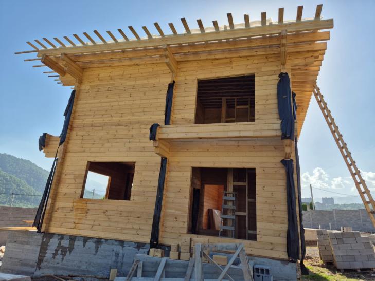 Загородный дом из бруса в Армении