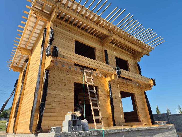 Загородный дом из бруса в Армении