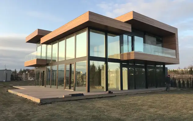 Фахверк в стиле хай-тек