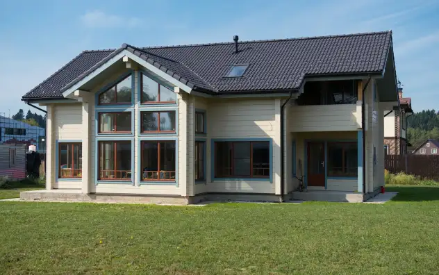 Коттедж из двойного бруса