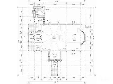 План 1 этажа по проекту 11112 - Церковь трех святых игуменов в с. Лапшанга