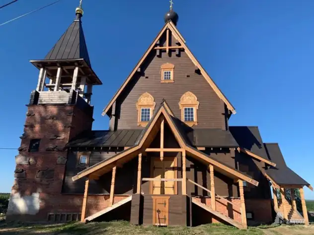 Проект Церкви трех святых игуменов в с. Лапшанга. Вид со стороны паперти