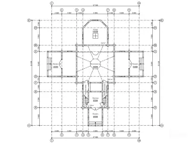 План 1 этажа по проекту 11111 - Троицкая церковь в с. Бармино