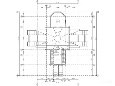 План 2 этажа по проекту 11111 - Троицкая церковь в с. Бармино