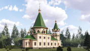 Проект православного прихода церкви - 28960. Вид сбоку