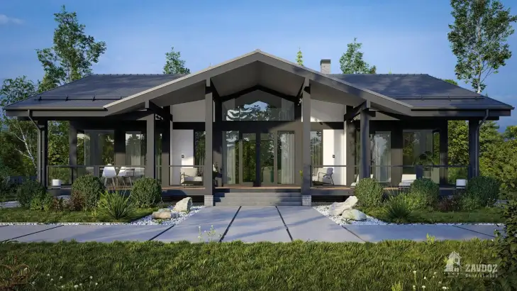 Проект фахверка «Фелль». Вид прямо