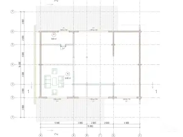 Планировка второго этажа дома из клееного бруса «Бенц»