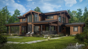 Проект 33141 «Кассель» - дом клееный брус . Вид сбоку справа