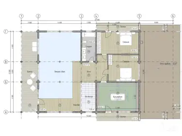 Планировка 2 этаж. Дом из клееного бруса «Дортмунд»