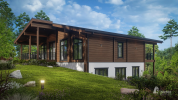 Проект дома-шале «Руланд» 5843. Вид сбоку