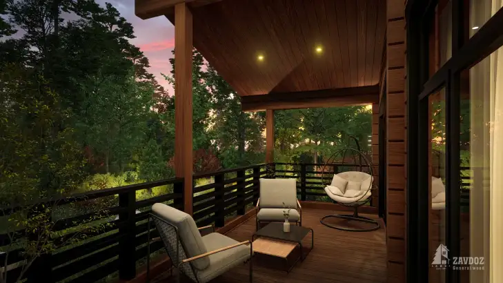 Проект дома-шале «Руланд» 5843. Вид вблизи